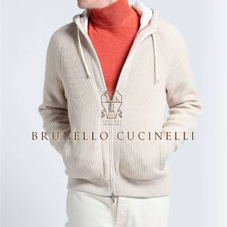 BRUNELLO CUCINELLI - M54★未使用★22-23AW★極上カシミヤブレンド フードつ ブルネロクチネリ