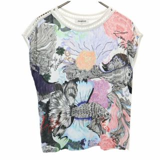 デシグアル(DESIGUAL)のデジグアル ノースリーブ カットソー S ホワイト系 Desigual レディース(カットソー(半袖/袖なし))