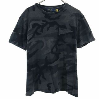 ポロラルフローレン(POLO RALPH LAUREN)のポロラルフローレン カモフラ柄 半袖 Tシャツ L チャコールグレー POLO RALPH LAUREN ポケT 迷彩 CUSTOM SLIM FIT メンズ(Tシャツ/カットソー(半袖/袖なし))