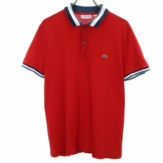 ラコステ(LACOSTE)のラコステ 半袖 ポロシャツ 4 レッド LACOSTE SLIM FIT メンズ(ポロシャツ)