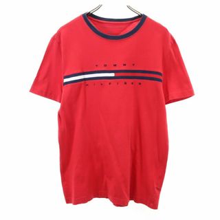 TOMMY HILFIGER - トミーヒルフィガー 半袖 Tシャツ L レッド TOMMY HILFIGER メンズ