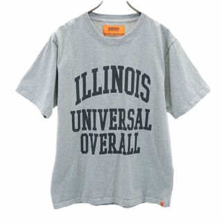 ユニバーサルオーバーオール(UNIVERSAL OVERALL)のユニバーサルオーバーオール プリント 半袖 Tシャツ L グレー UNIVERSAL OVERALL メンズ(Tシャツ/カットソー(半袖/袖なし))