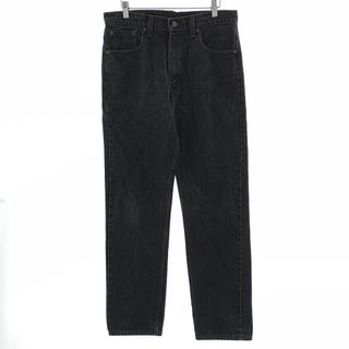 リーバイス(Levi's)の古着 90年代 リーバイス Levi's 505 REGULAR FIT STRAIGHT LEG ブラックデニム テーパードデニムパンツ USA製 メンズw33 ヴィンテージ /eaa400607(デニム/ジーンズ)