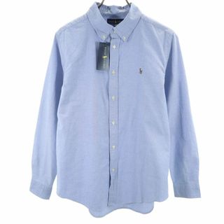 ラルフローレン(Ralph Lauren)のラルフローレン 未使用 長袖 ボタンダウンシャツ XL(18-20) ブルー RALPH LAUREN タグ付き キッズ(ブラウス)