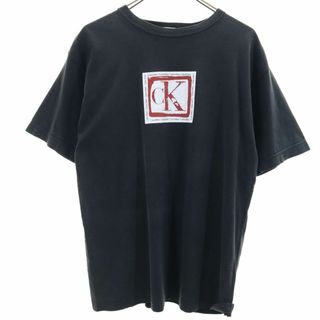 カルバンクラインジーンズ プリント 半袖 Tシャツ M ブラック系 Calvin klein Jeans メンズ(Tシャツ/カットソー(半袖/袖なし))