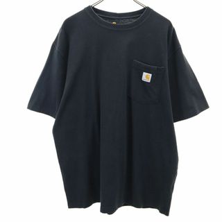 カーハート(carhartt)のカーハート 半袖 Tシャツ L ブラック Carhartt ポケT ORIGINAL FIT メンズ(Tシャツ/カットソー(半袖/袖なし))