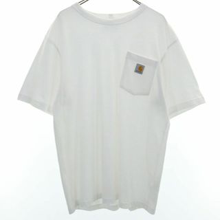 カーハート(carhartt)のカーハート 半袖 Tシャツ M ホワイト Carhartt ポケT メンズ(Tシャツ/カットソー(半袖/袖なし))