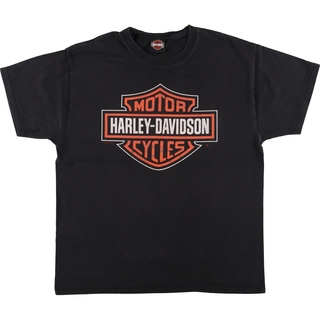 ハーレーダビッドソン(Harley Davidson)の古着 ハーレーダビッドソン Harley-Davidson モーターサイクル バイクTシャツ メンズL /eaa453308(Tシャツ/カットソー(半袖/袖なし))