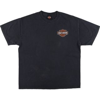 ハーレーダビッドソン(Harley Davidson)の古着 ハーレーダビッドソン Harley-Davidson モーターサイクル バイクTシャツ メンズXL /eaa454514(Tシャツ/カットソー(半袖/袖なし))