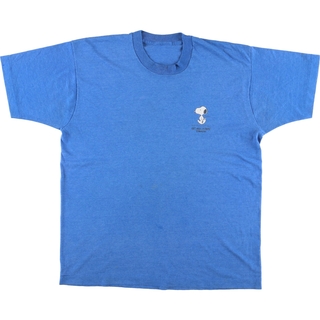 古着 90年代 SNOOPY スヌーピー キャラクタープリントTシャツ メンズL ヴィンテージ /eaa437854(Tシャツ/カットソー(半袖/袖なし))