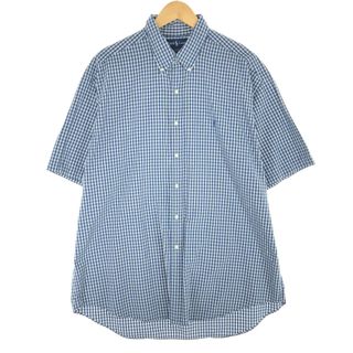 ラルフローレン(Ralph Lauren)の古着 ラルフローレン Ralph Lauren BLAKE 半袖 ボタンダウン チェックシャツ メンズXL /eaa454622(シャツ)