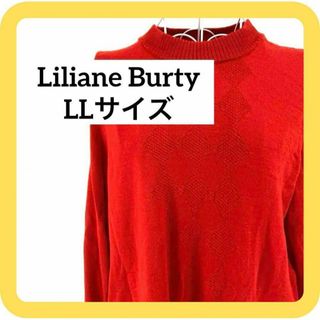 Liliane Burty - Liliane Burty LLサイズ　ニット　セーター　レッド　　ウール