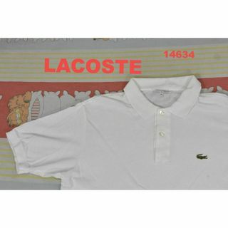 ラコステ(LACOSTE)のラコステ ポロシャツ 白 t14631 綿100％ LACOSTE 80 90(ポロシャツ)