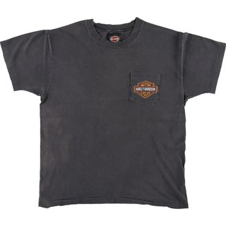 ハーレーダビッドソン(Harley Davidson)の古着 90年代 ハーレーダビッドソン Harley-Davidson モーターサイクル バイクTシャツ USA製 メンズL ヴィンテージ /eaa453385(Tシャツ/カットソー(半袖/袖なし))