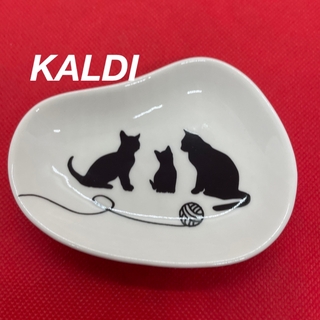 KALDI - KALDI トレイ カルディ 小皿 黒猫 ティーバッグトレイ
