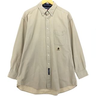 トミーヒルフィガー(TOMMY HILFIGER)の古着 90年代 トミーヒルフィガー TOMMY HILFIGER 長袖 ボタンダウンシャツ メンズXL ヴィンテージ /eaa454214(シャツ)