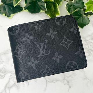 LOUIS VUITTON - ルイヴィトン エクリプス ポルトフォイユミュルティプル 折り財布 ブラック 黒