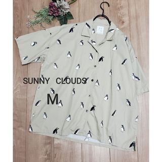 サニークラウズ(Sunny clouds（FELISSIMO）)の【限定シャツ】スマスイ　ペンギン　ベージュ　M　水族館(シャツ/ブラウス(半袖/袖なし))