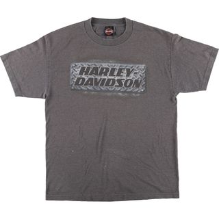 ハーレーダビッドソン(Harley Davidson)の古着 ハーレーダビッドソン Harley-Davidson モーターサイクル バイクTシャツ メンズL /eaa454135(Tシャツ/カットソー(半袖/袖なし))