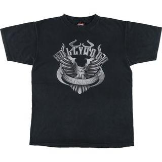 ハーレーダビッドソン(Harley Davidson)の古着 00年代 ハーレーダビッドソン Harley-Davidson モーターサイクル バイクTシャツ USA製 メンズL /eaa453393(Tシャツ/カットソー(半袖/袖なし))