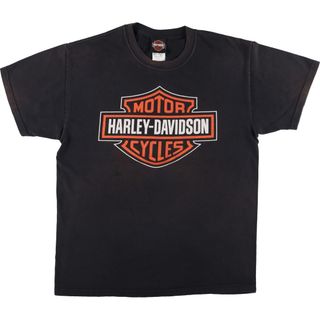 ハーレーダビッドソン(Harley Davidson)の古着 00年代 ハーレーダビッドソン Harley-Davidson モーターサイクル バイクTシャツ USA製 メンズL /eaa453397(Tシャツ/カットソー(半袖/袖なし))