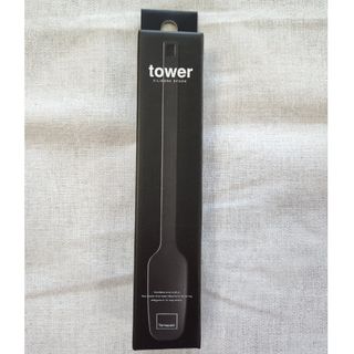 【新品】 tower 山崎実業 シリコーンスプーン タワー ブラック 黒  ヘラ(調理道具/製菓道具)