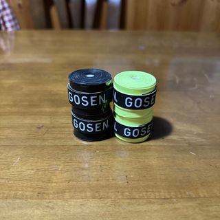 ゴーセン(GOSEN)のGOSEN グリップテープ 4個★迅速発送 白 黒 ゴーセンマイバチ✳︎色変更可(その他)