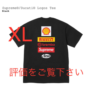シュプリーム(Supreme)のXL supreme ducati logos tee(Tシャツ/カットソー(半袖/袖なし))