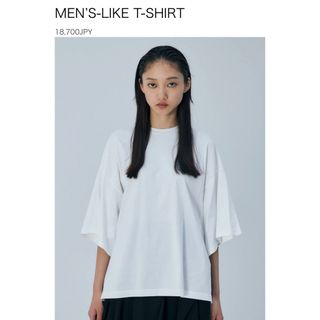 エンフォルド(ENFOLD)のENFOLD MEN'S-LIKE T-SHIRT ホワイト(Tシャツ(半袖/袖なし))