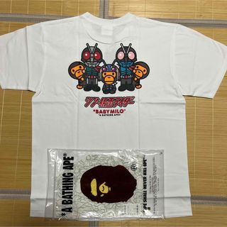 アベイシングエイプ(A BATHING APE)のAPE BAPE KAWS シン　仮面ライダー　BABY MILO tシャツ　L(Tシャツ/カットソー(半袖/袖なし))