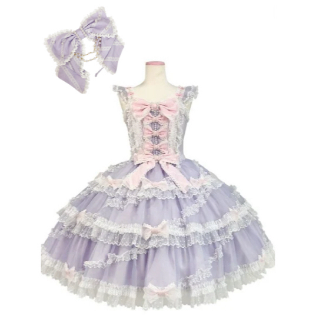 Angelic Pretty - angelic pretty sugar wing ラベンダー JSK Angelic Pretty - angelic pretty sugar wing ラベンダー JSK