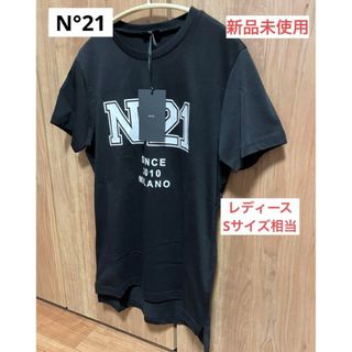 ヌメロヴェントゥーノ(N°21)のN°21 ヌメロヴェントゥーノ　ロゴアシンメトリー　Tシャツ 12Y  ブラック(Tシャツ(半袖/袖なし))