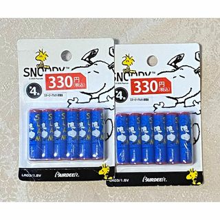 スヌーピー(SNOOPY)の【新品】スヌーピー　単４形アルカリ乾電池　６個入り×２個セット　ブルー(その他)