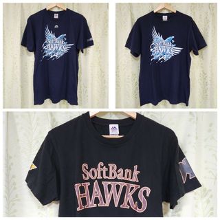 マジェスティック(Majestic)のソフトバンクホークス Tシャツ(記念品/関連グッズ)