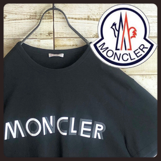 MONCLER - MONCLER モンクレール tシャツ ビックセンター ロゴ入り 美品