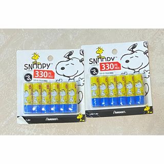 スヌーピー(SNOOPY)の【新品】スヌーピー　単３形アルカリ乾電池　６個入り×２個セット　イエロー系(その他)