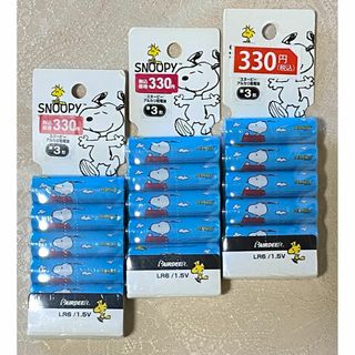 スヌーピー(SNOOPY)の【新品】スヌーピー　単３形アルカリ乾電池　６個入り×３個セット　ブルー系(その他)