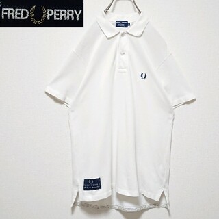 FRED PERRY - 希少モデル フレッドペリー 刺繍 ロゴ オーバーサイズ 半袖 ポロシャツ