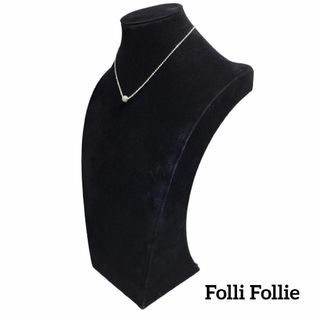 Folli Follie - Folli Follie ネックレス SV925 ストーン付 ボールチェーン