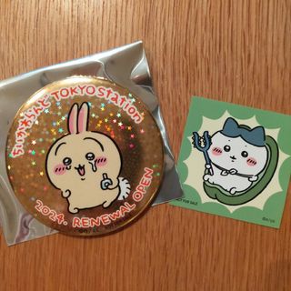 チイカワ(ちいかわ)のちいかわらんど　ノベルティ　缶バッジ(キャラクターグッズ)