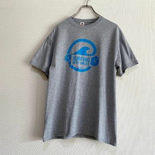 フルーツオブザルーム(FRUIT OF THE LOOM)のアメリカ古着　サーフ　半袖　Tシャツ　プリント　フルーツオブザルーム　I437(Tシャツ/カットソー(半袖/袖なし))