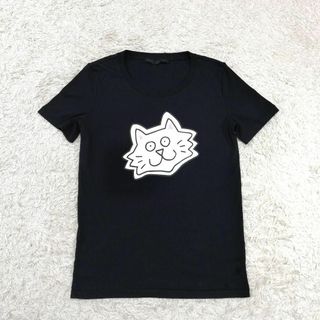 カールラガーフェルド(Karl Lagerfeld)のカールラガーフェルド　ティファニークーパー　コラボ　半袖Tシャツ　カットソー　黒(Tシャツ(半袖/袖なし))