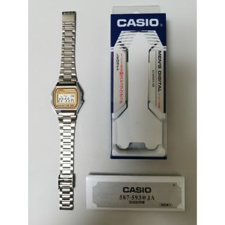 カシオ(CASIO)の【カシオ】カシオコレクション/Amazon限定カラー/デジタル腕時計/シルバー(腕時計(デジタル))