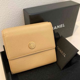 シャネル(CHANEL)の☆美品☆CHANEL ココマーク　レザー の 二つ折り 財布 折り財布(財布)