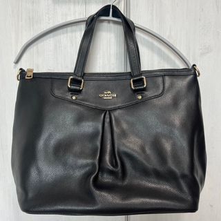 コーチ(COACH)の美品 コーチ/COACH ハンドバック 黒 30x29x17㎝ 購入額約7万円(ビジネスバッグ)