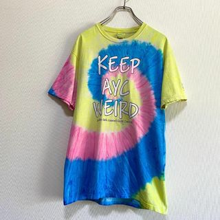 ヴィンテージ(VINTAGE)のアメリカ古着　Amarillo Girls 　タイダイ　半袖　Tシャツ　I475(Tシャツ/カットソー(半袖/袖なし))