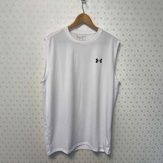 UNDER ARMOUR - ♻️未使用品/速乾♻️アンダーアーマー♻️ノースリーブシャツ♻️白/XL