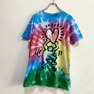 キースヘリング(KEITH HARING)のアメリカ古着　Keith Haring　キースヘリング　タイダイ　半袖　Tシャツ(Tシャツ/カットソー(半袖/袖なし))