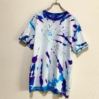 ギルタン(GILDAN)のアメリカ古着　半袖　Tシャツ　タイダイ　一点物　GILDAN　ギルダン　I499(Tシャツ/カットソー(半袖/袖なし))