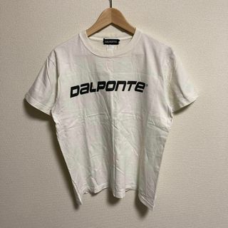 ダウポンチ(DalPonte)のDALPONTE Tシャツ ロゴ　プリント　白　ホワイト　古着　M(Tシャツ/カットソー(半袖/袖なし))